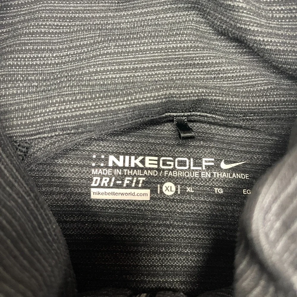 Philadelphia Eagles 1/4 Zip Pullover Mens XL Black Nike Golf NFL Football Sports